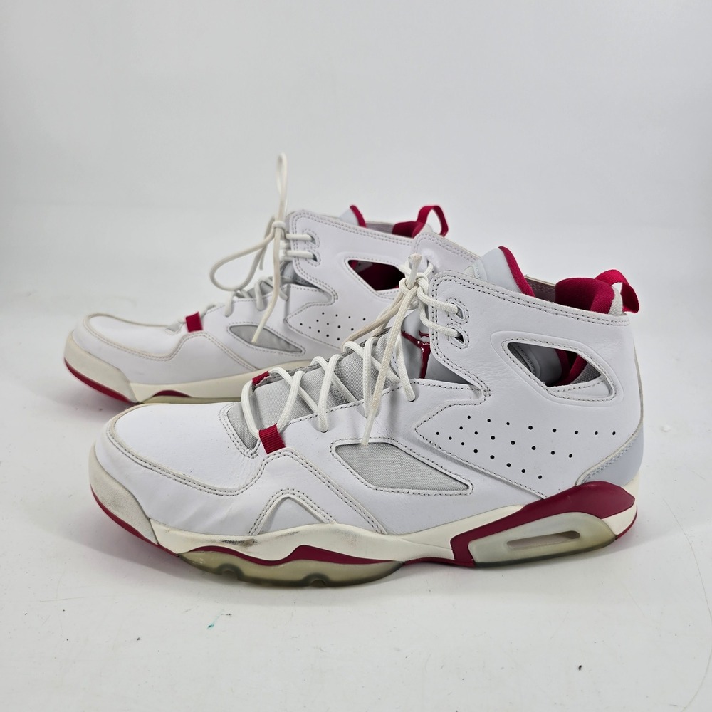 Jordan Flight Club 91 Mens 12 Sneakers White Gym Red DC7329-102 Basketball Shoes